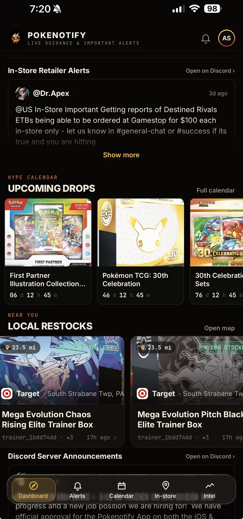 PokeNotify alert feed
